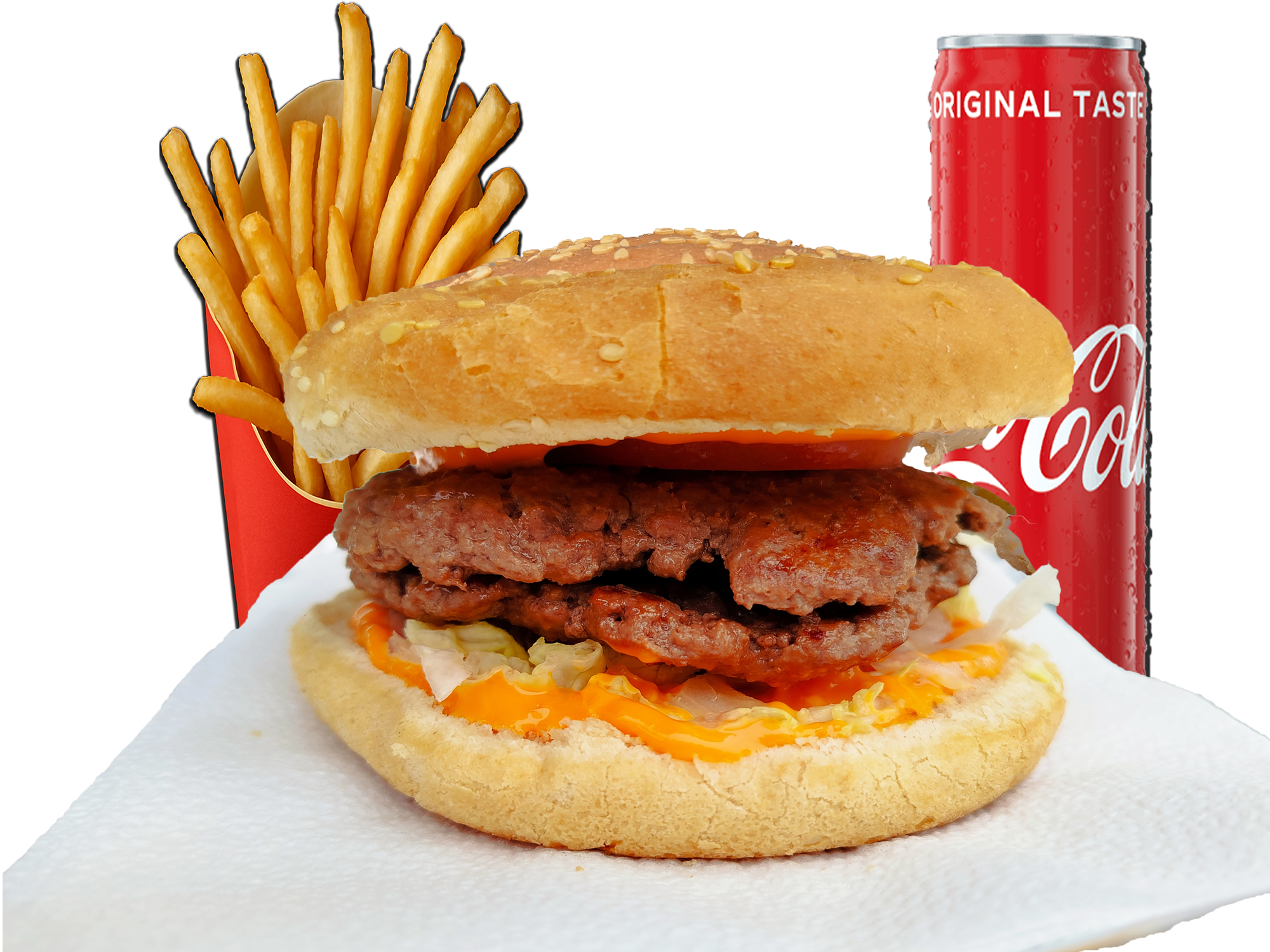 Double Hamburger Menü bestellen Wuppertal